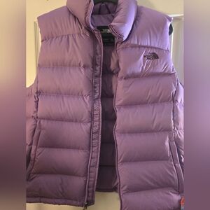 The North Face Purple Puffer Vest